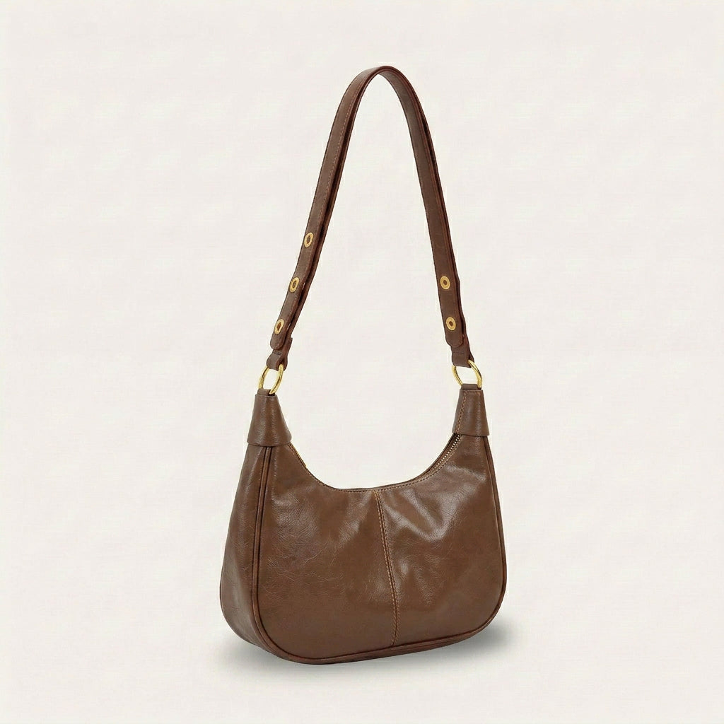 Leya Crossbody Bag | Vegan Leather, Adjustable Strap - Plus size model