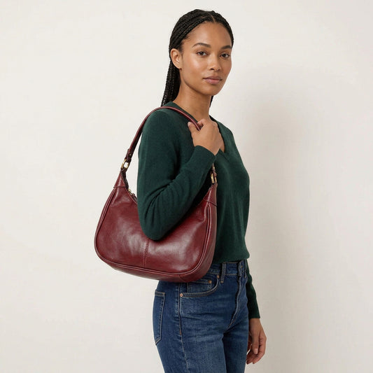Leya Crossbody Bag | Vegan Leather, Adjustable Strap - Plus size model