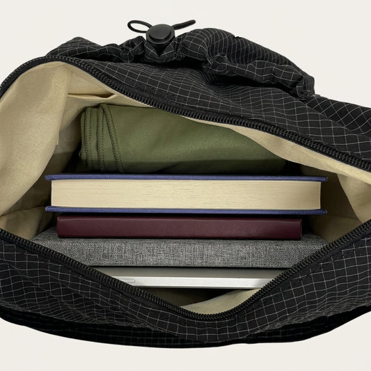 Nela Crossbody Bag - Lightweight Nylon-Polyester, Fits 13" Laptops - Plus size model