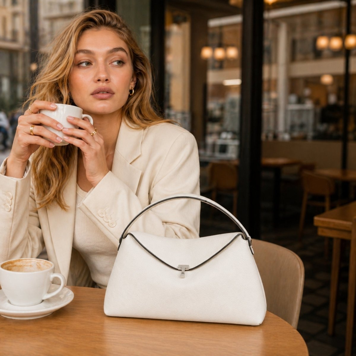 Noemi Shoulder Bag - PU Leather Structured Everyday Carryall