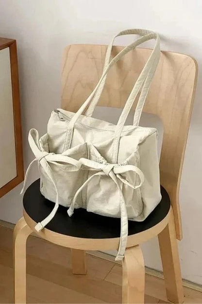 Celine Bow Tie Bag - PU Leather Charming Bow Details