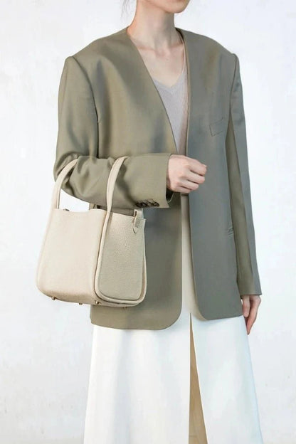 Rowan Bucket Bag - PU Leather Drawstring Everyday Carry