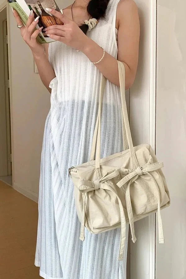 Celine Bow Tie Bag - PU Leather Charming Bow Details