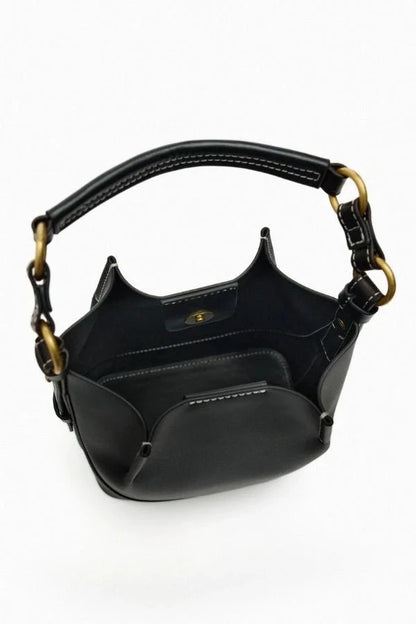 Enora Crossbody Bag - Canvas & PU Leather Minimalist Carry