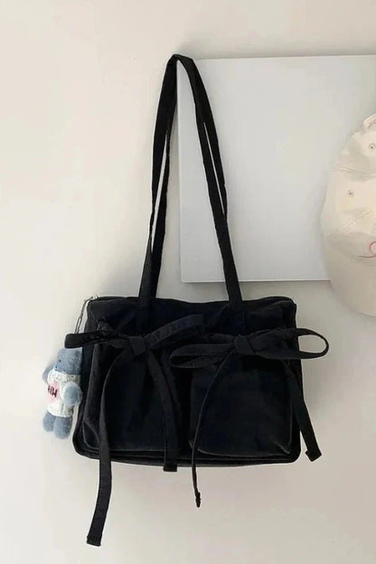 Celine Bow Tie Bag - PU Leather Charming Bow Details