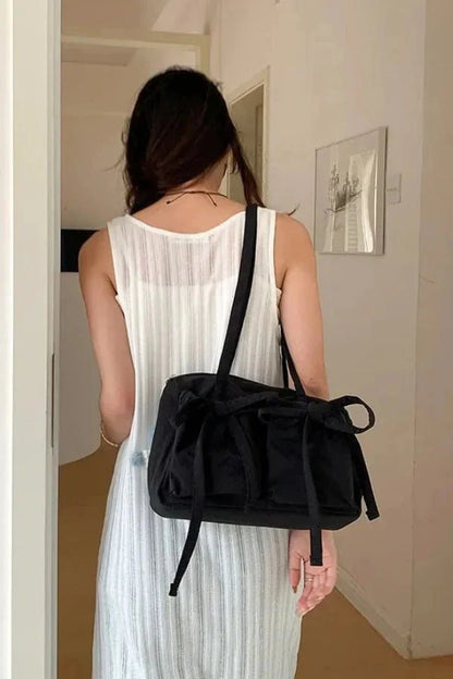 Celine Bow Tie Bag - PU Leather Charming Bow Details