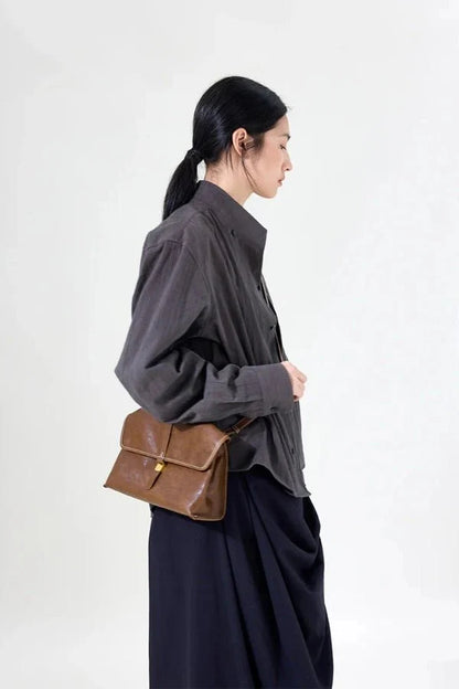 Selena Satchel Bag - PU Leather Structured Everyday Carry