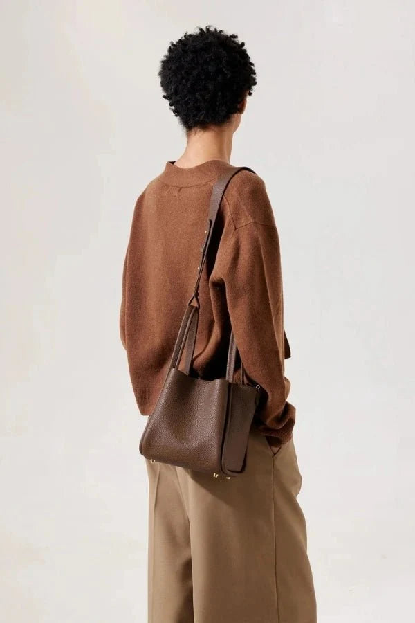 Rowan Bucket Bag - PU Leather Drawstring Everyday Carry