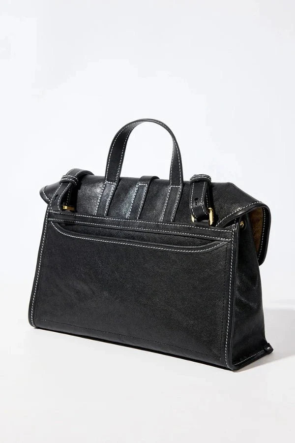 Selena Satchel Bag - PU Leather Structured Everyday Carry
