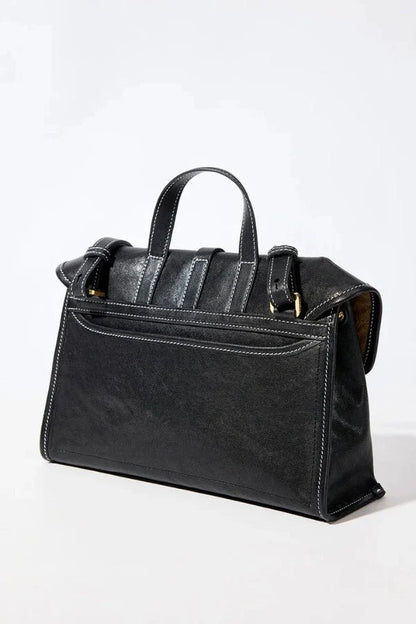Selena Satchel Bag - PU Leather Structured Everyday Carry