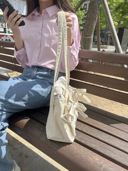 Celine Bow Tie Bag - PU Leather Charming Bow Details