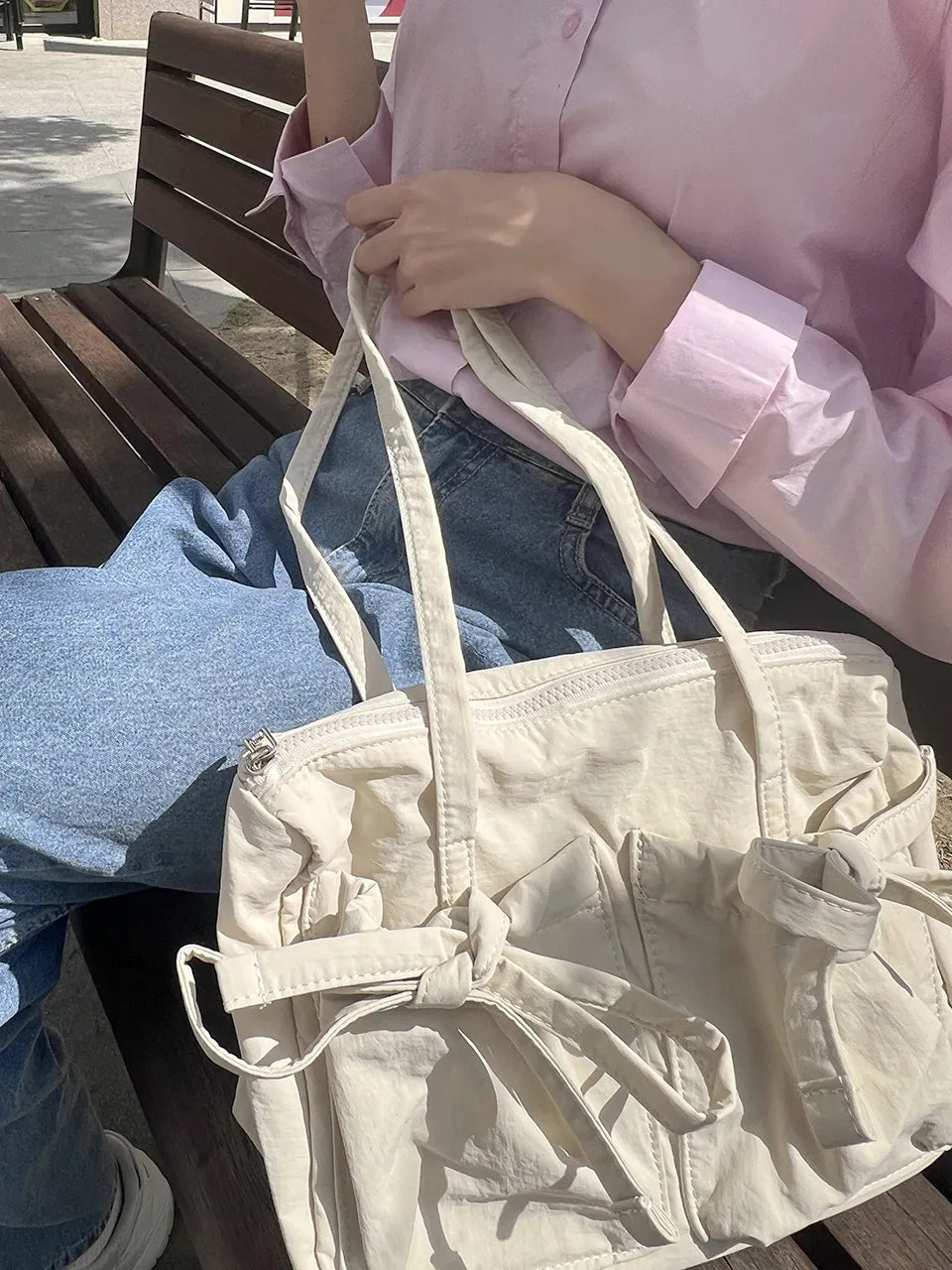 Celine Bow Tie Bag - PU Leather Charming Bow Details