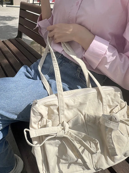 Celine Bow Tie Bag - PU Leather Charming Bow Details