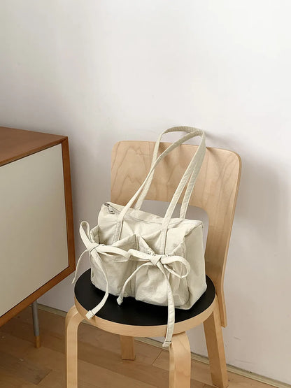 Celine Bow Tie Bag - PU Leather Charming Bow Details