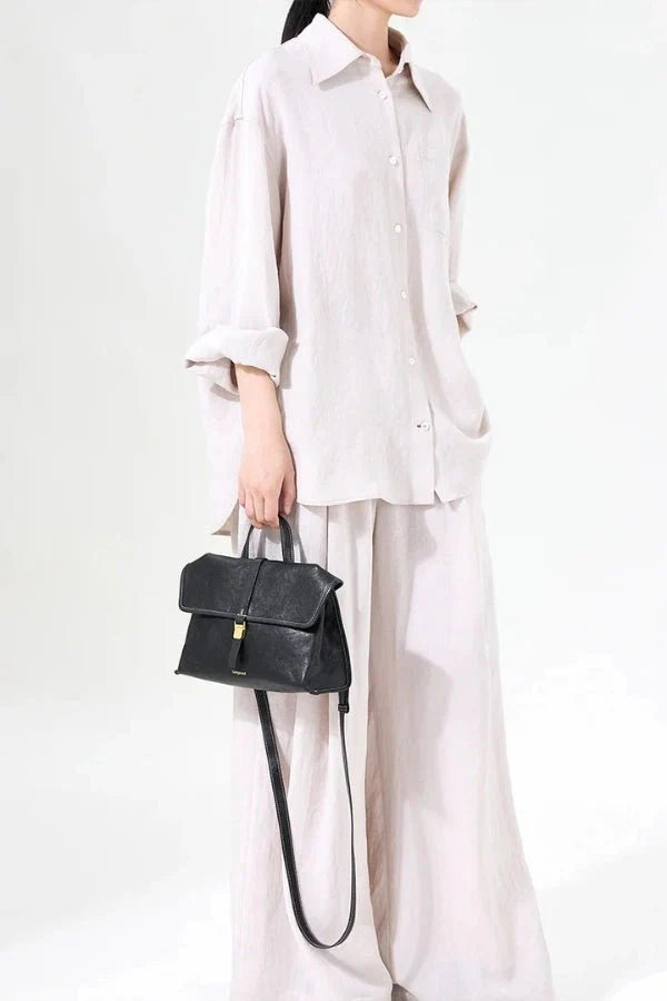 Selena Satchel Bag - PU Leather Structured Everyday Carry