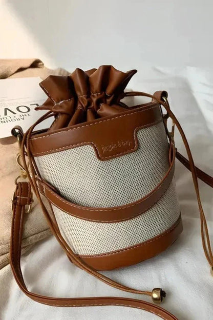Mara Bucket Bag - PU Leather Drawstring Everyday Carry