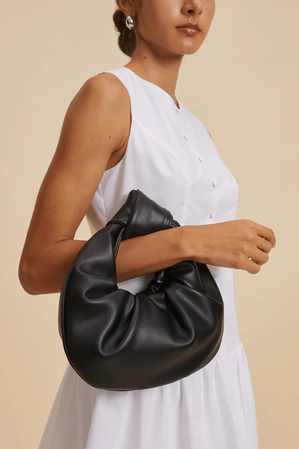 Cosima Shoulder Bag - PU Leather Ruched Everyday Carry