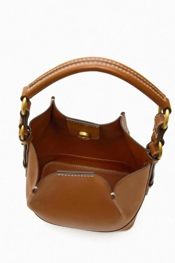 Enora Crossbody Bag - Canvas & PU Leather Minimalist Carry