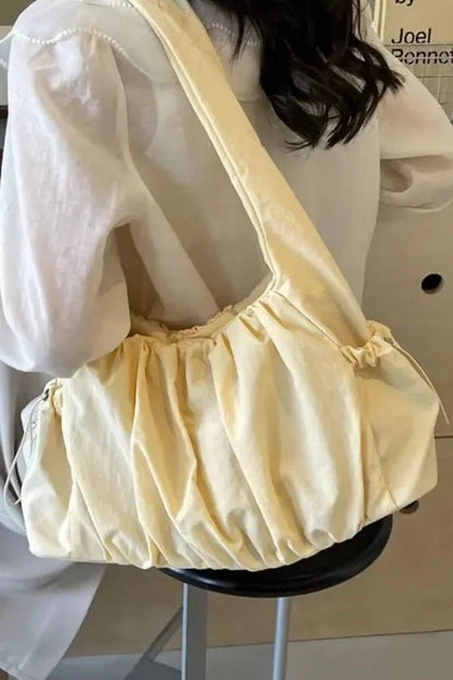 Isadora Crossbody Bag - Nylon Pleated Compact Carry