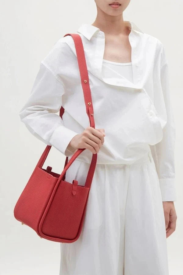 Rowan Bucket Bag - PU Leather Drawstring Everyday Carry