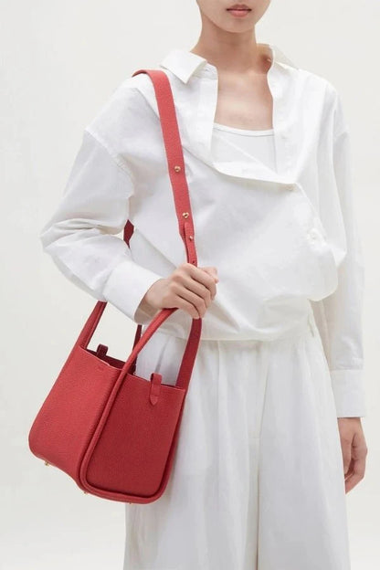 Rowan Bucket Bag - PU Leather Drawstring Everyday Carry