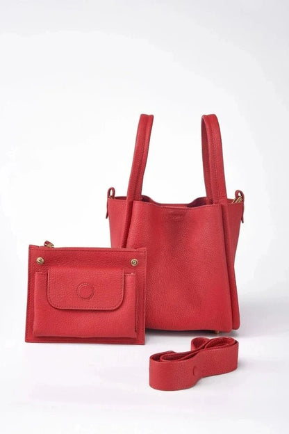 Rowan Bucket Bag - PU Leather Drawstring Everyday Carry