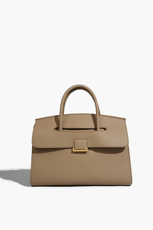 Lucia Crescent Bag - PU Leather & Nylon Shoulder Bag