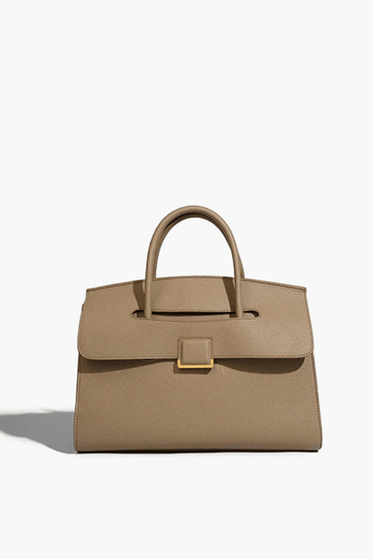 Lucia Crescent Bag - PU Leather & Nylon Shoulder Bag
