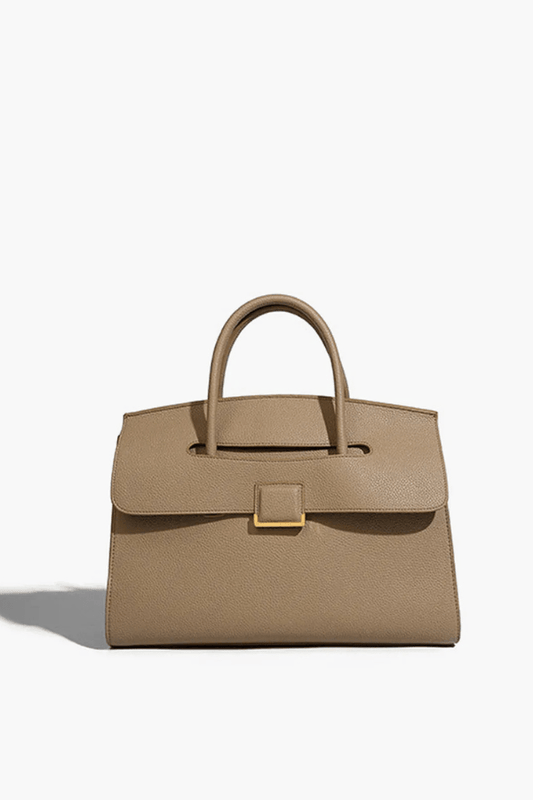 Lucia Crescent Bag - PU Leather & Nylon Shoulder Bag