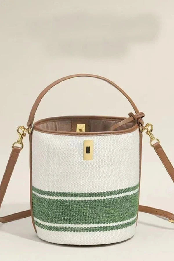 Rivka Tote Bag - Canvas & PU Leather Everyday Travel