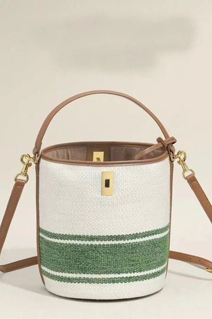 Rivka Tote Bag - Canvas & PU Leather Everyday Travel