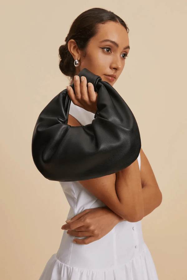 Cosima Shoulder Bag - PU Leather Ruched Everyday Carry
