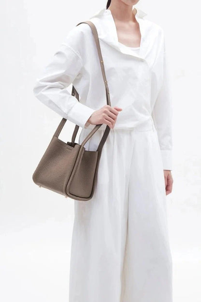 Rowan Bucket Bag - PU Leather Drawstring Everyday Carry