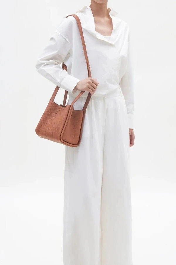 Rowan Bucket Bag - PU Leather Drawstring Everyday Carry