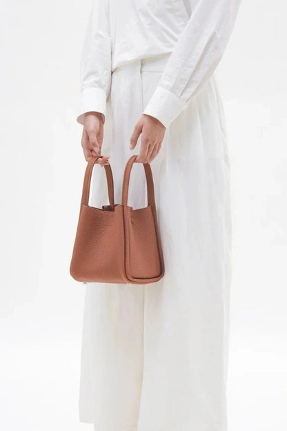 Rowan Bucket Bag - PU Leather Drawstring Everyday Carry