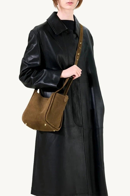 Rowan Bucket Bag - PU Leather Drawstring Everyday Carry