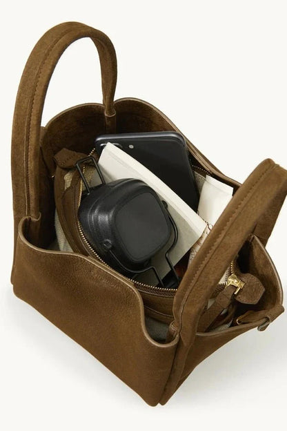Rowan Bucket Bag - PU Leather Drawstring Everyday Carry