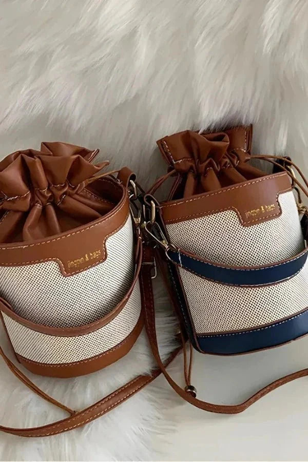 Mara Bucket Bag - PU Leather Drawstring Everyday Carry