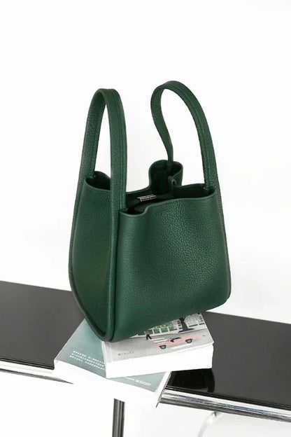 Rowan Bucket Bag - PU Leather Drawstring Everyday Carry