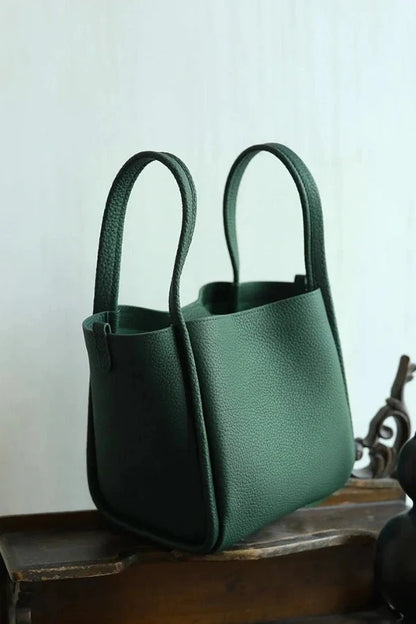 Rowan Bucket Bag - PU Leather Drawstring Everyday Carry