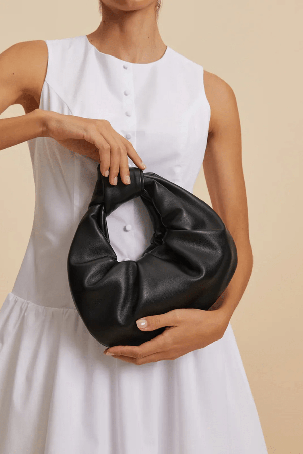 Cosima Shoulder Bag - PU Leather Ruched Everyday Carry