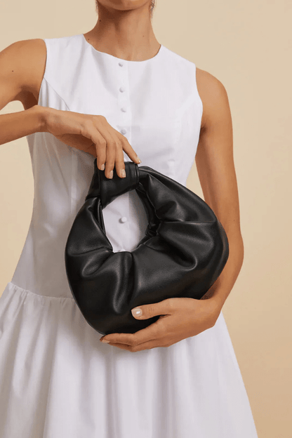 Cosima Shoulder Bag - PU Leather Ruched Everyday Carry