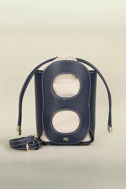 Irisa Crossbody Bag - PU Leather Cut-Out Design