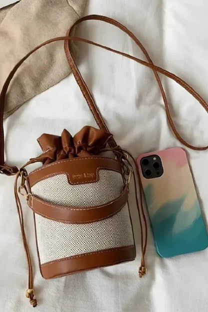 Mara Bucket Bag - PU Leather Drawstring Everyday Carry