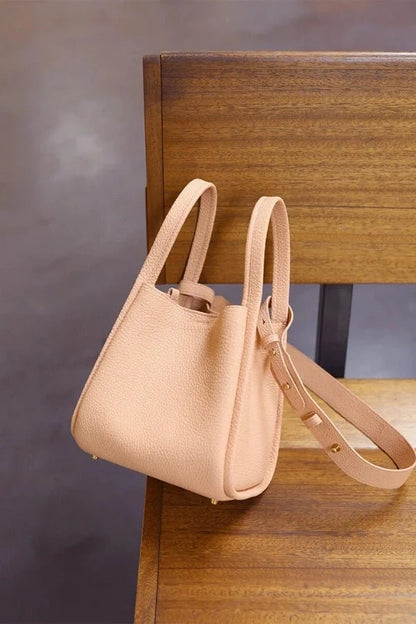 Rowan Bucket Bag - PU Leather Drawstring Everyday Carry