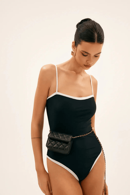 Celestia Shoulder Bag - PU Leather Metal Chain Mini Carry