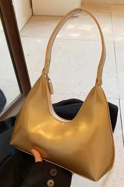Adara Tote Bag - Patent PU Leather Structured Everyday Carry