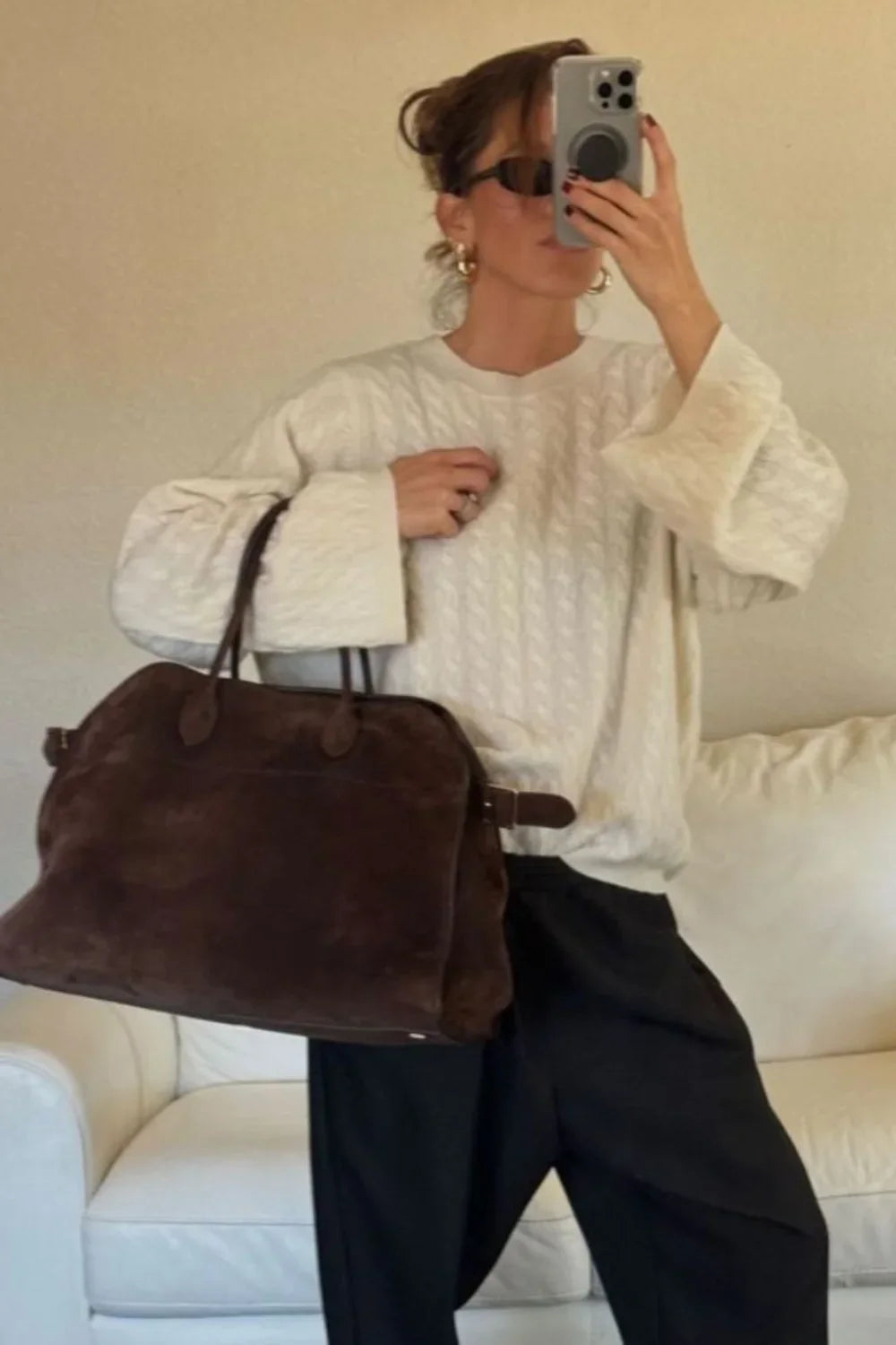 Stella Tote Bag - PU Leather Spacious Everyday Carry