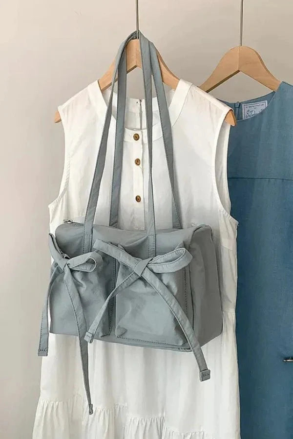 Celine Bow Tie Bag - PU Leather Charming Bow Details