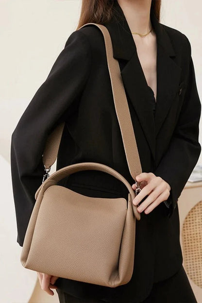 Dalia Crossbody Bag - PU Leather Crocodile-Embossed Compact Carry